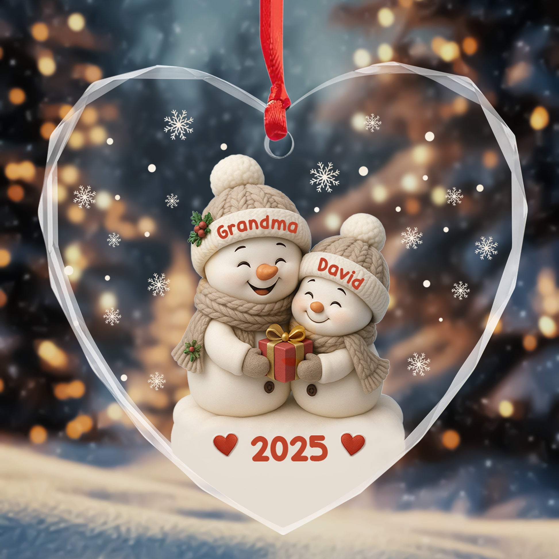 To My Beloved, Wishing You Joy With Snowmen And Hearts