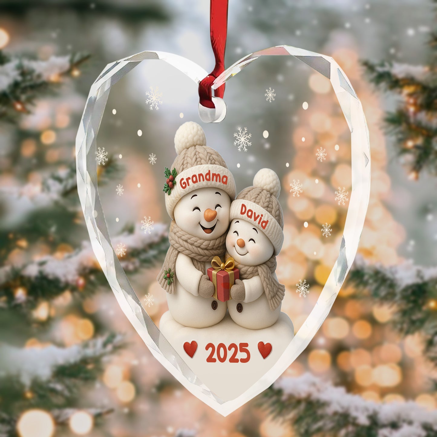 To My Beloved, Wishing You Joy With Snowmen And Hearts