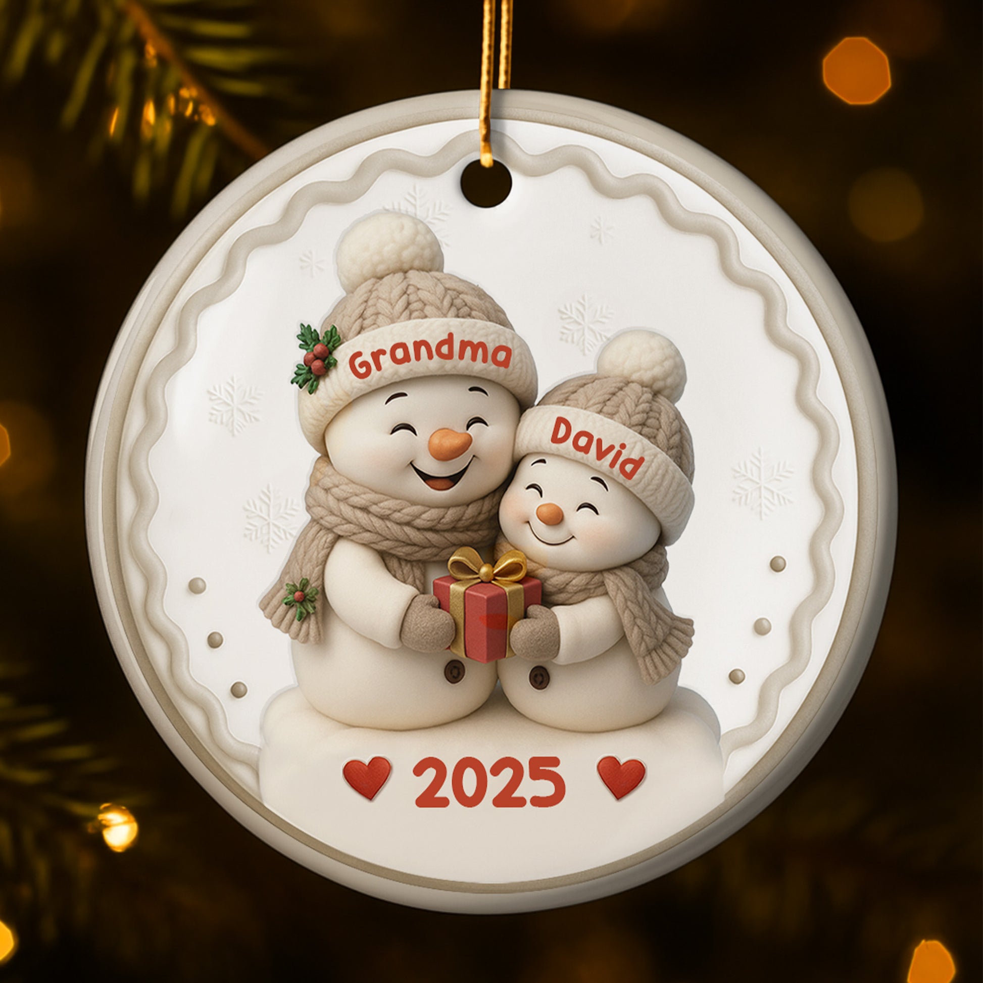 Celebrate The Season Of Giving With Snowmen And Hearts