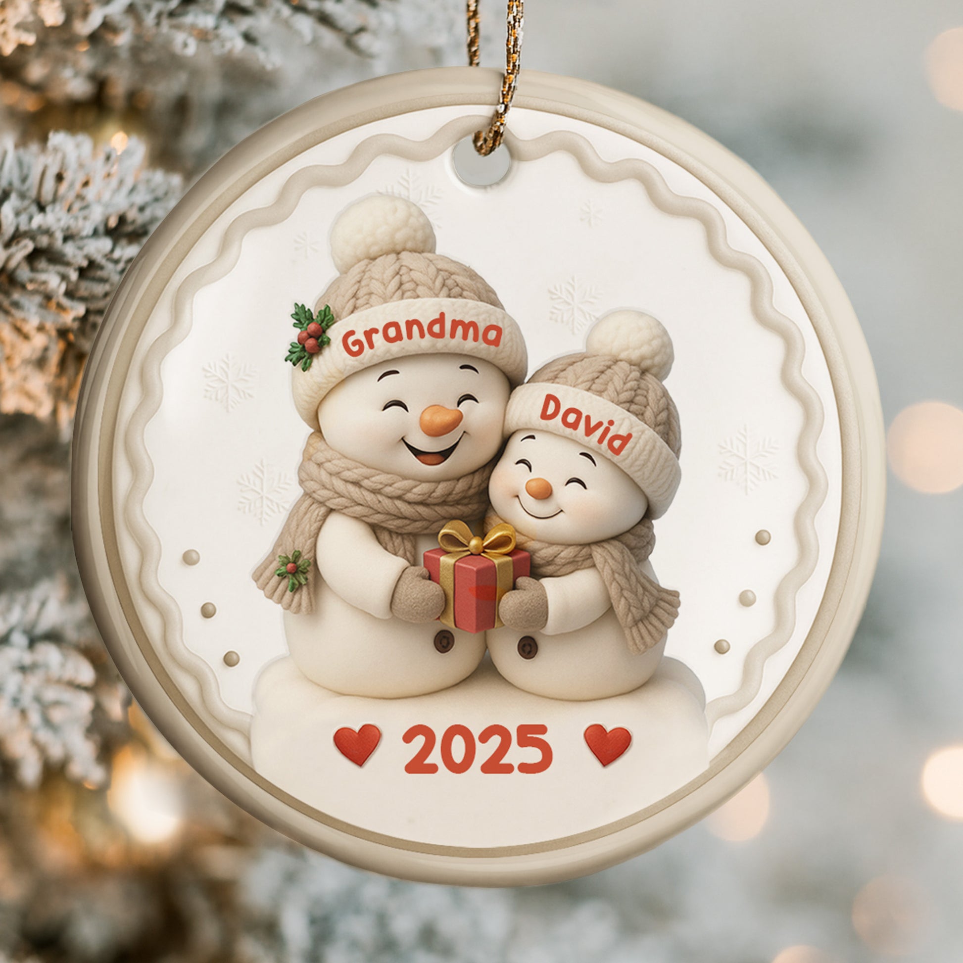 Celebrate The Season Of Giving With Snowmen And Hearts
