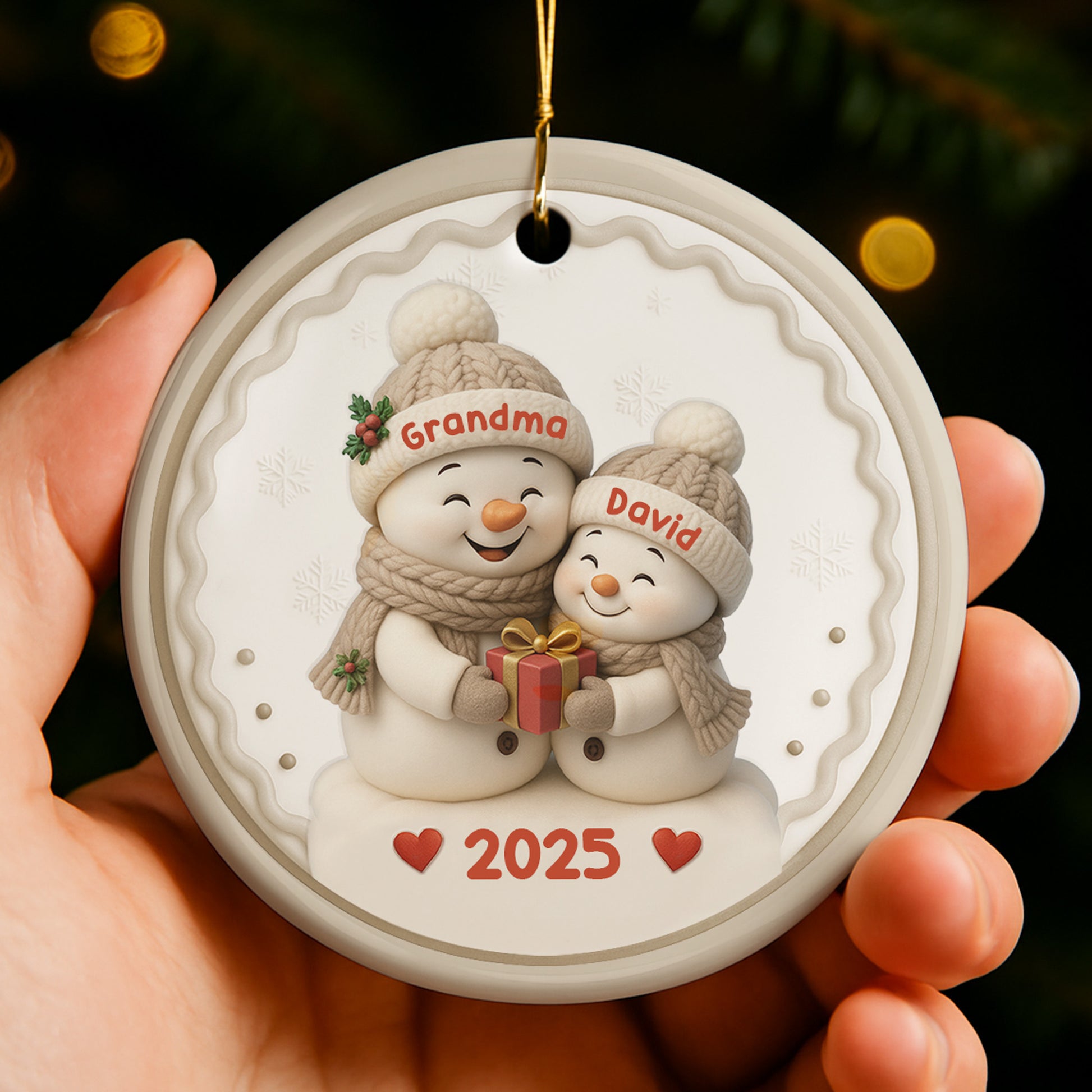 Celebrate The Season Of Giving With Snowmen And Hearts