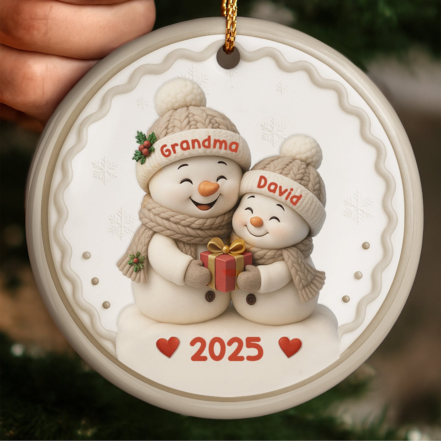 Celebrate The Season Of Giving With Snowmen And Hearts