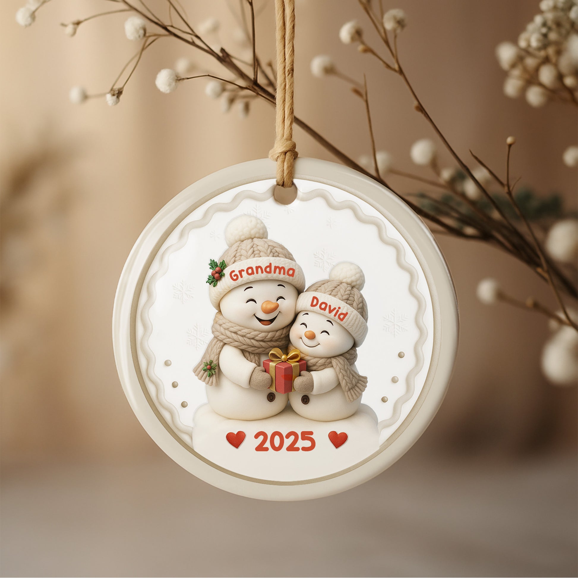 Celebrate The Season Of Giving With Snowmen And Hearts