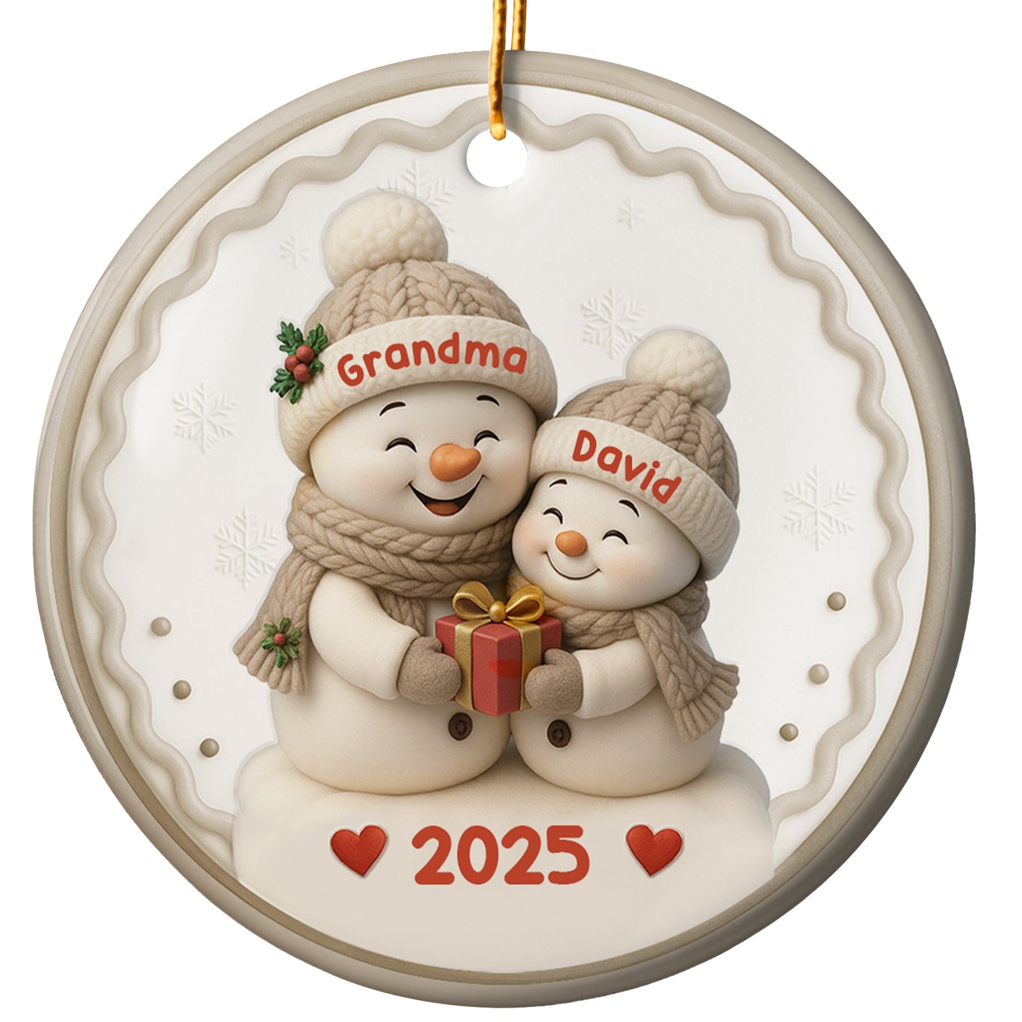 Celebrate The Season Of Giving With Snowmen And Hearts