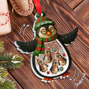 Shake Me, Penguin And Christmas Ornaments Design