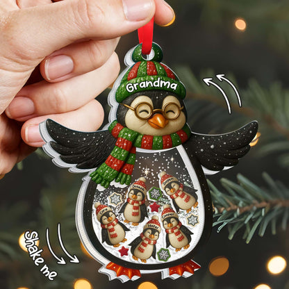 Shake Me, Penguin And Christmas Ornaments Design