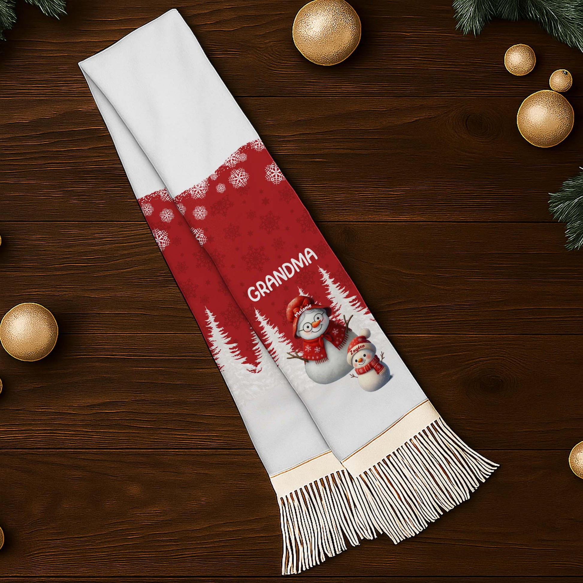 To Grandma Wishing You A Warm Cozy Christmas Snowmen