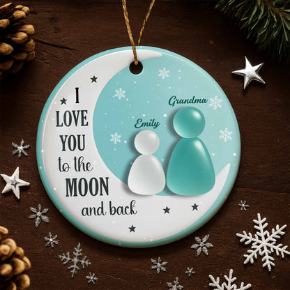 I Love You To The Moon And Back With Moon And Stars