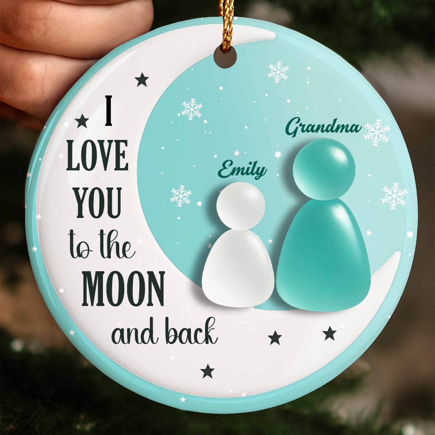 I Love You To The Moon And Back With Moon And Stars