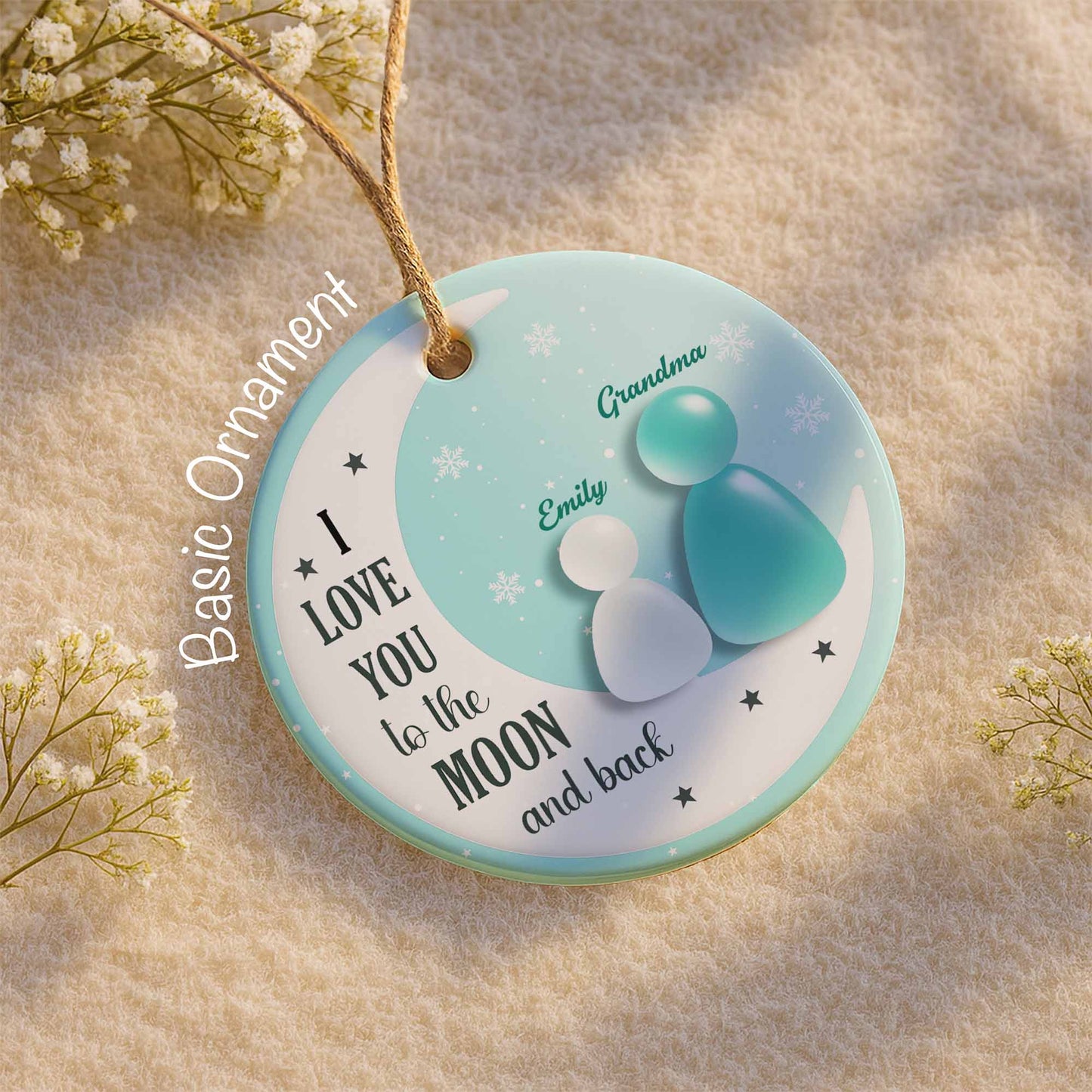 I Love You To The Moon And Back With Moon And Stars