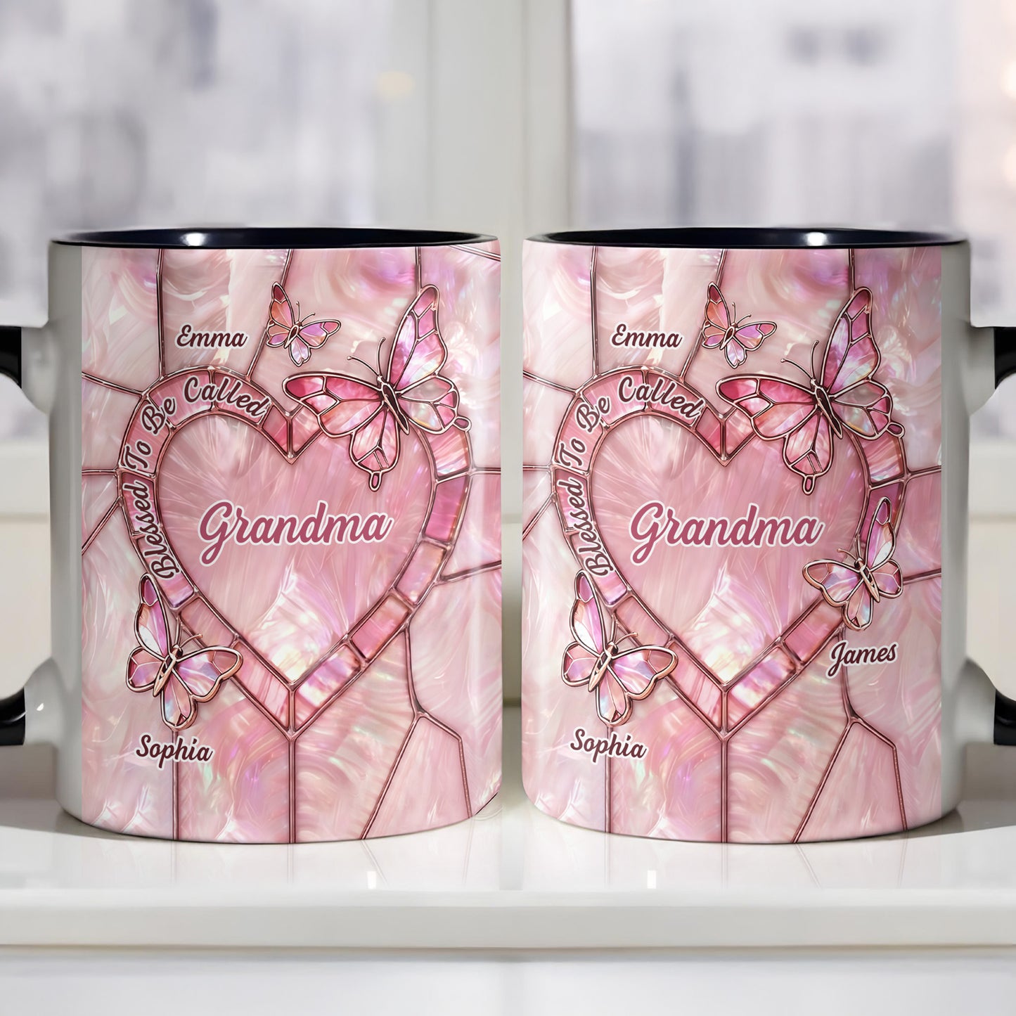 Blessed To Be Called Grandma, Butterflies And Heart