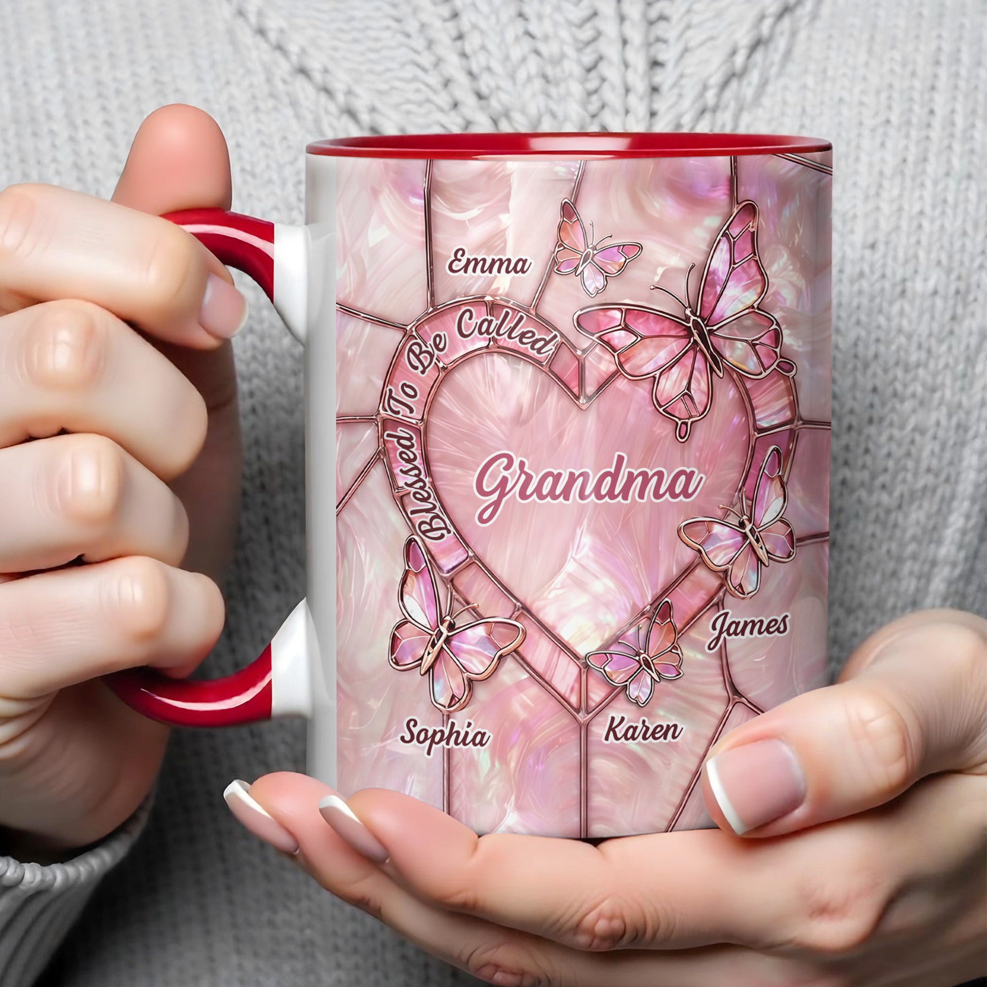 Blessed To Be Called Grandma, Butterflies And Heart