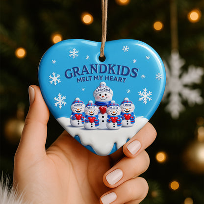 Grandkids Melt My Heart With Snowmen And Snowflakes
