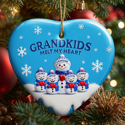 Grandkids Melt My Heart With Snowmen And Snowflakes