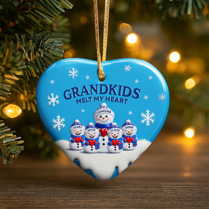 Grandkids Melt My Heart With Snowmen And Snowflakes