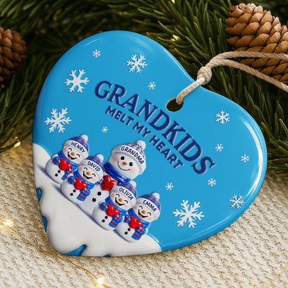 Grandkids Melt My Heart With Snowmen And Snowflakes