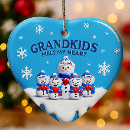 Grandkids Melt My Heart With Snowmen And Snowflakes