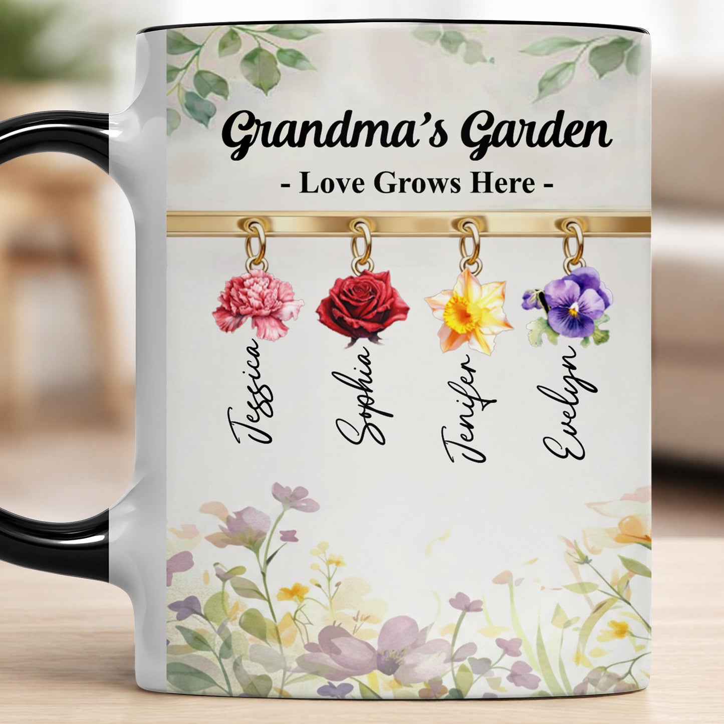 Grandma's Garden Love Grows Here Flowers