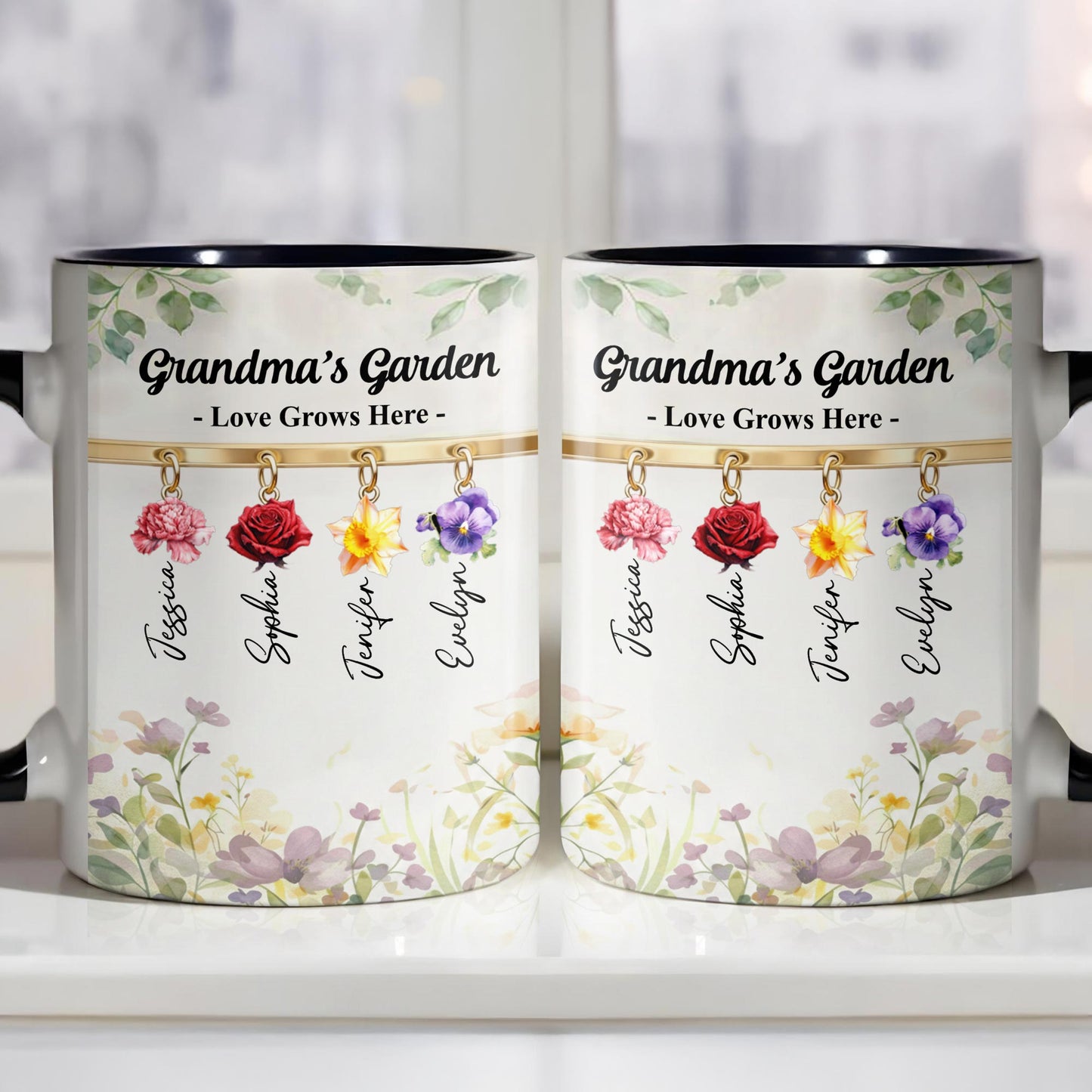 Grandma's Garden Love Grows Here Flowers