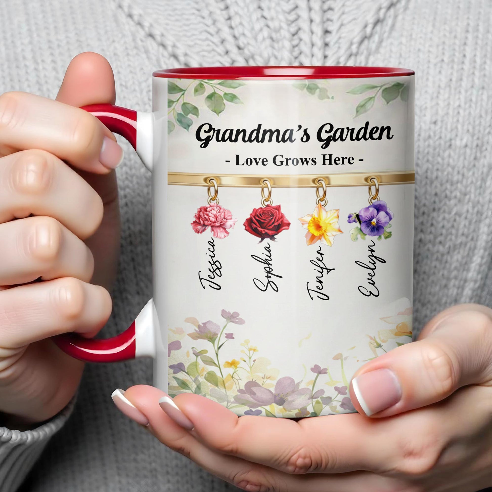 Grandma's Garden Love Grows Here Flowers