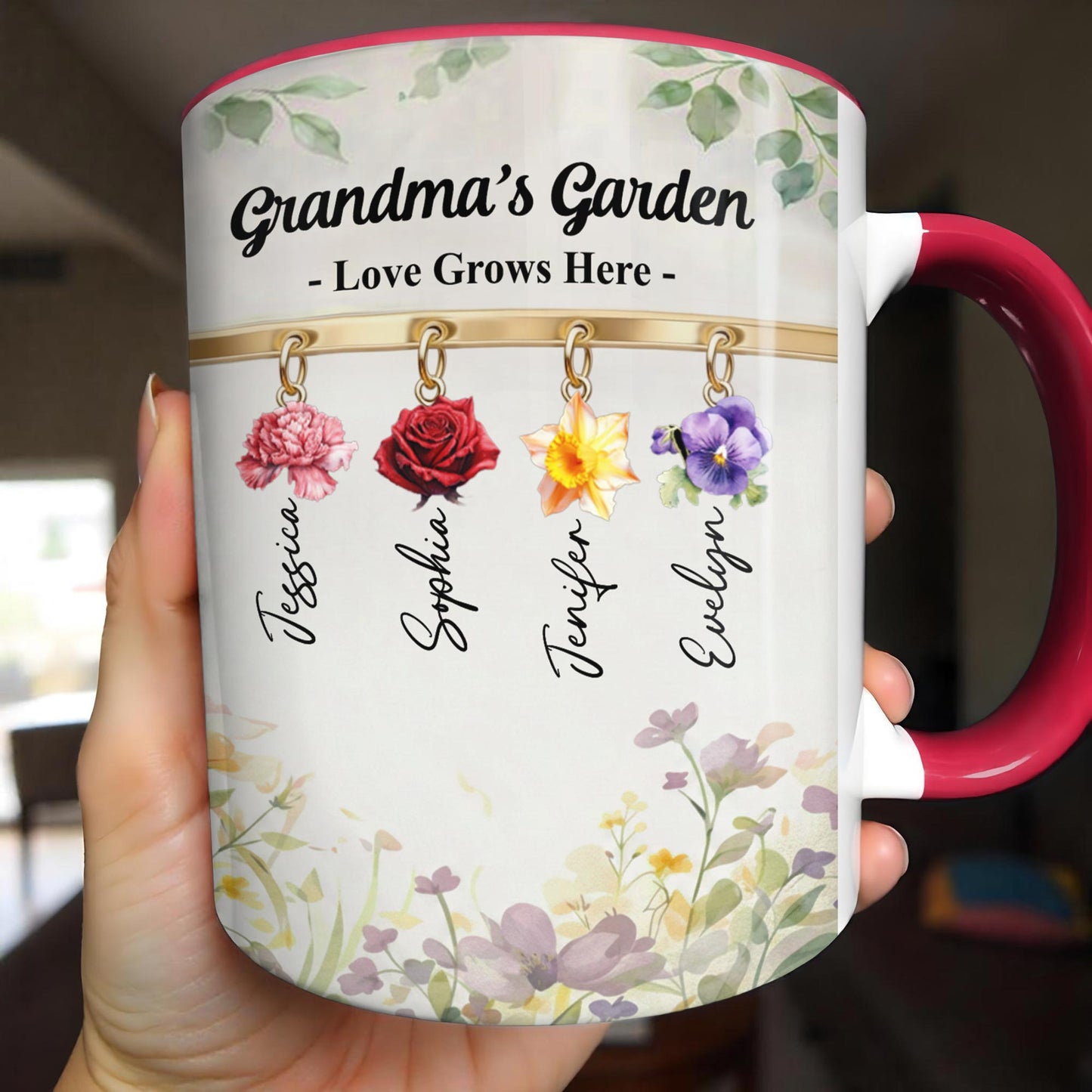 Grandma's Garden Love Grows Here Flowers