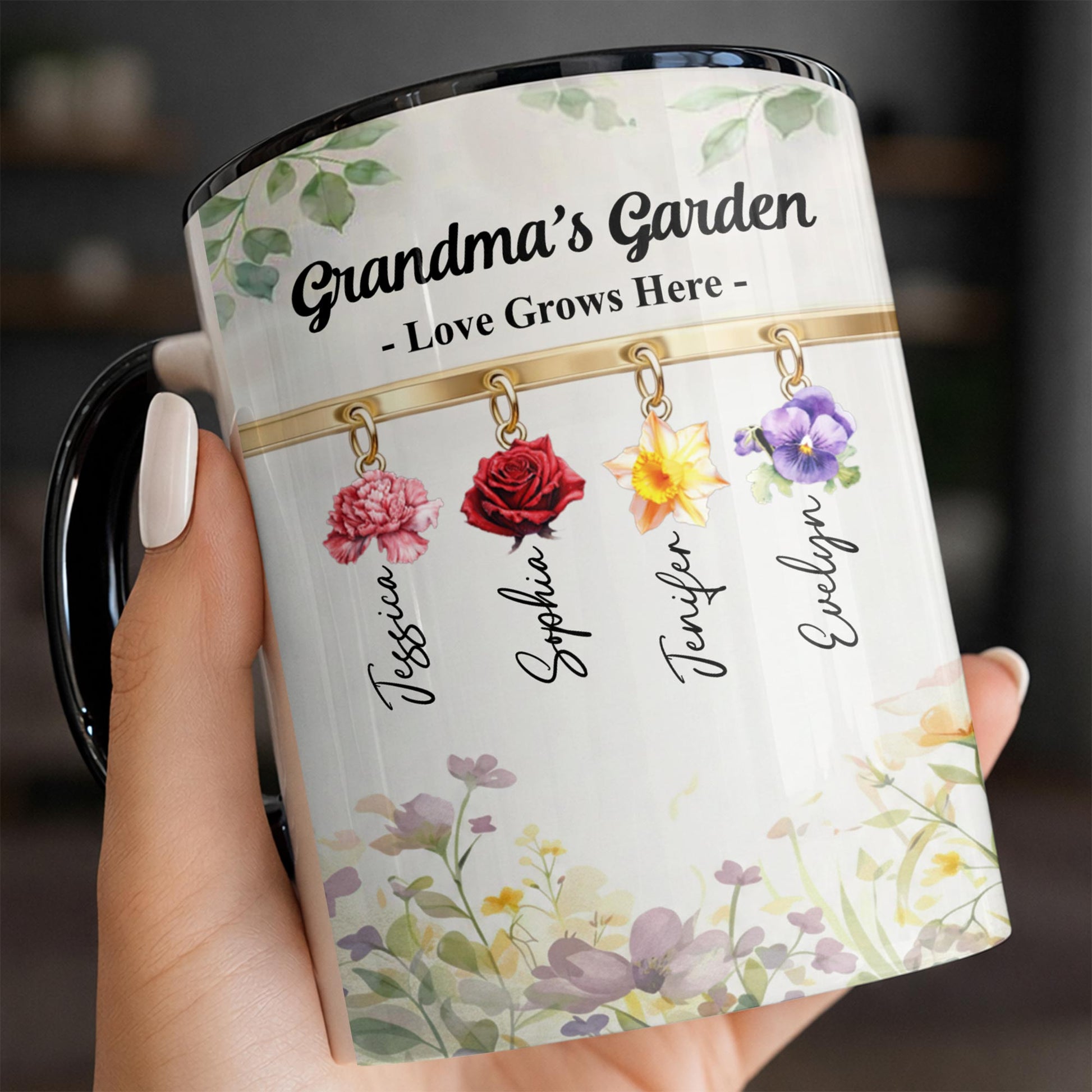 Grandma's Garden Love Grows Here Flowers