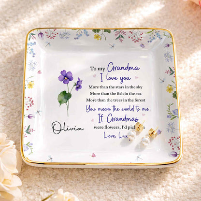 To My Grandma, I Love You, Flower Design