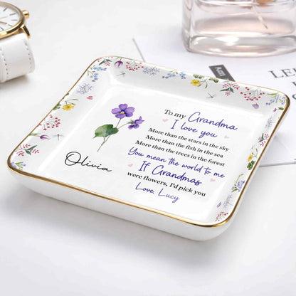 To My Grandma, I Love You, Flower Design