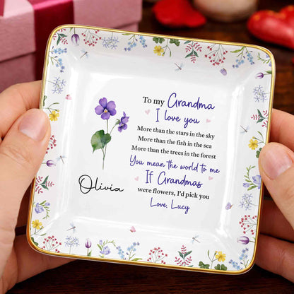 To My Grandma, I Love You, Flower Design