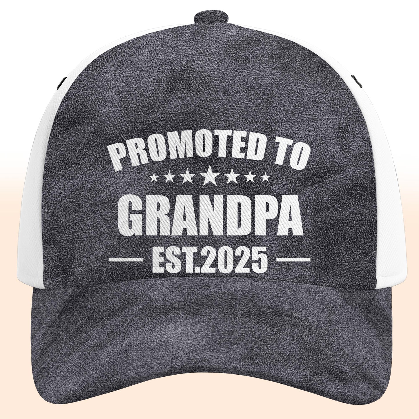 Promoted To Grandpa Classic Cap - Personalized Classic Cap - GRP001_CCAP