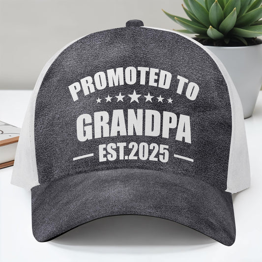 Promoted To Grandpa Classic Cap
