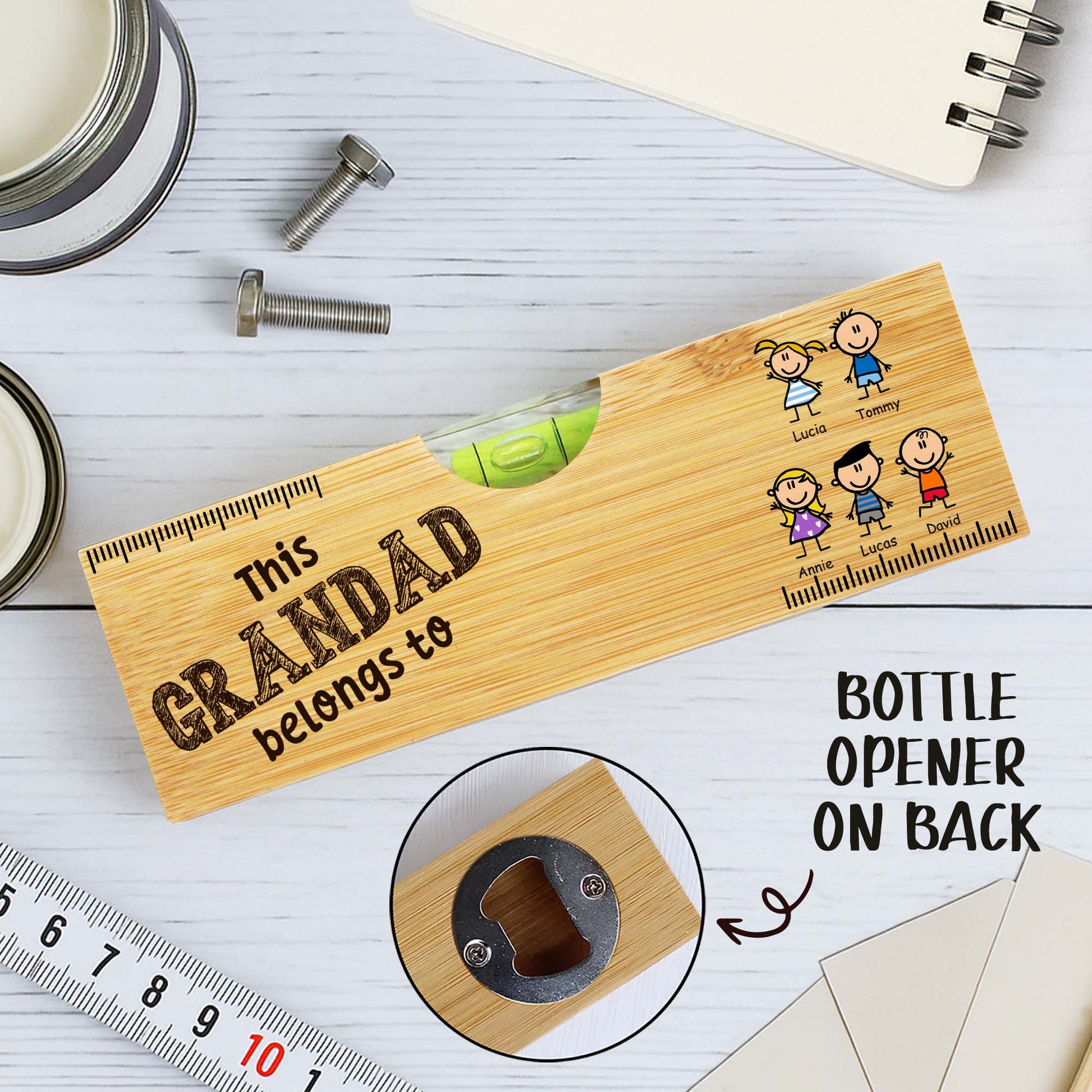 This Grandad Belongs To, Stick Figures and Bottle Opener