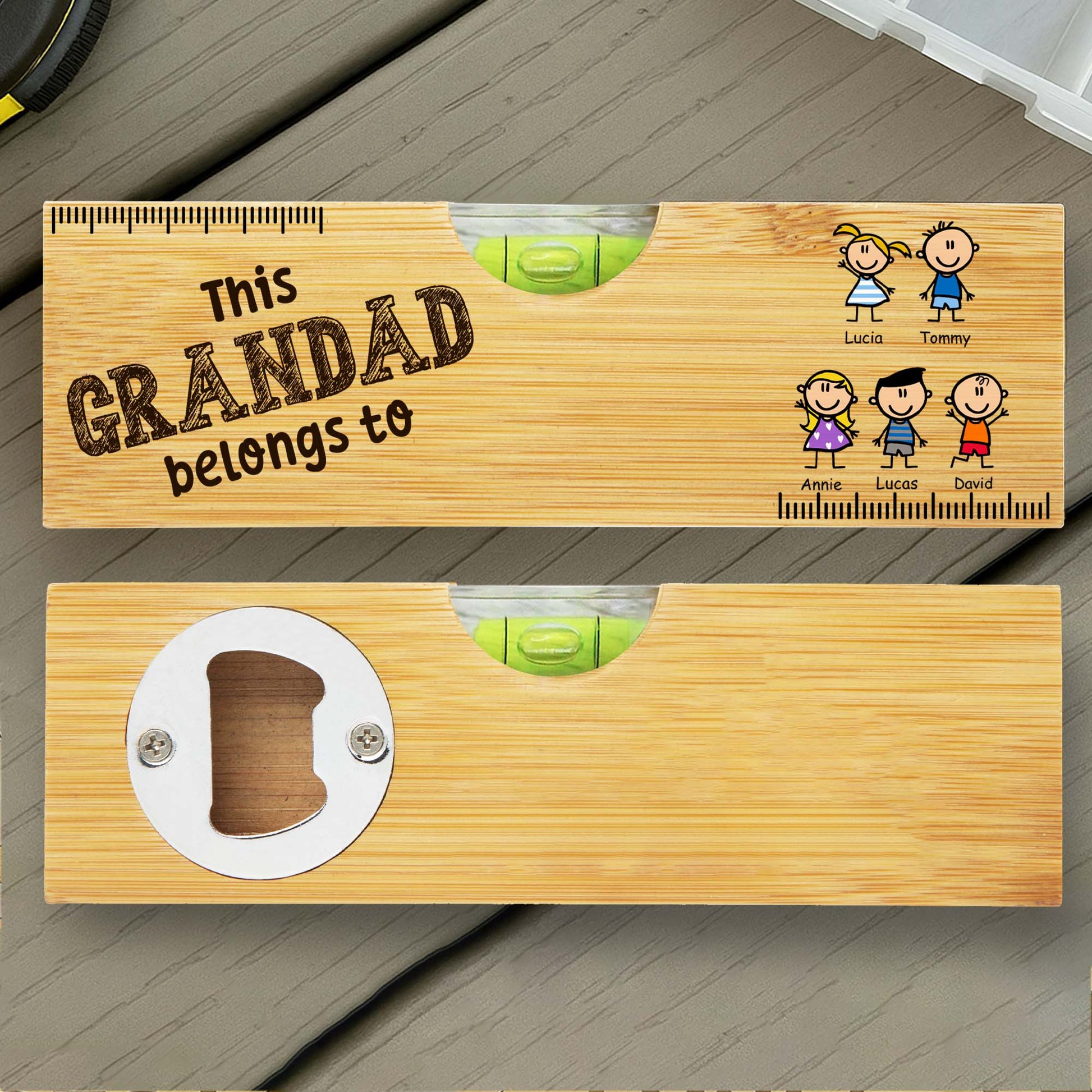 This Grandad Belongs To, Stick Figures and Bottle Opener