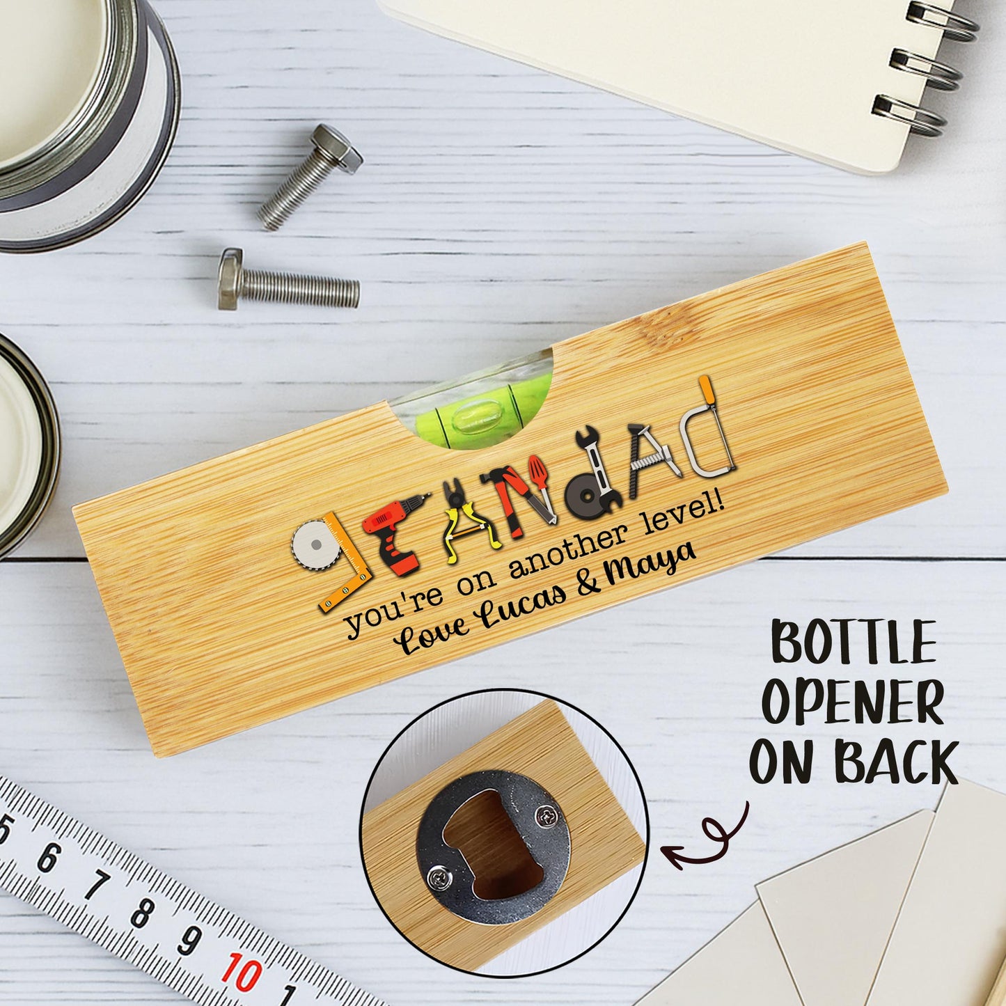 Grandad, You're On Another Level, Spirit Level and Tools