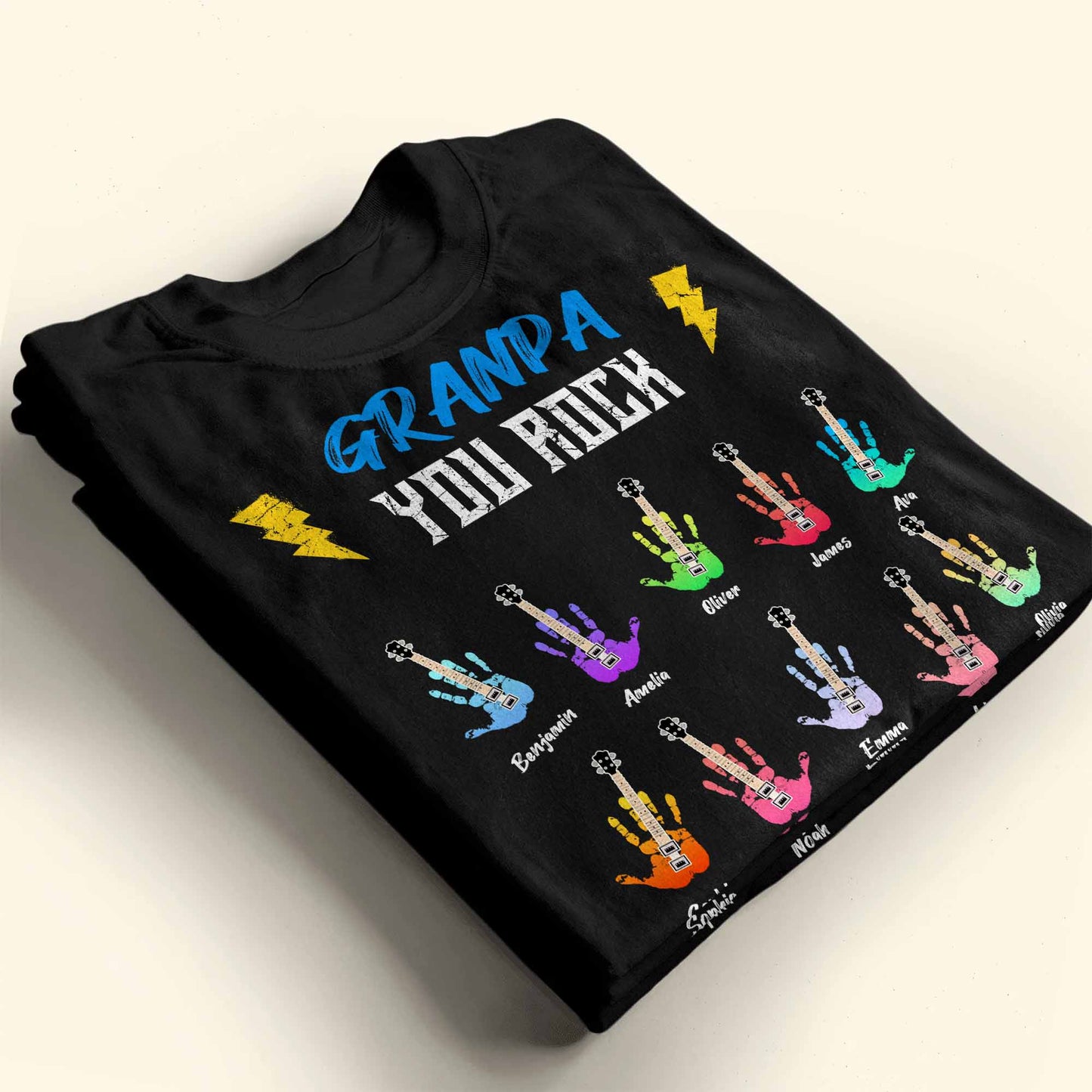 Grandpa You Rock - Personalized Custom Unisex T-shirt, Hoodie - GRP021_BBAS