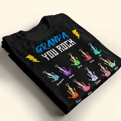 Grandpa You Rock - Personalized Custom Unisex T-shirt, Hoodie - GRP021_BBAS