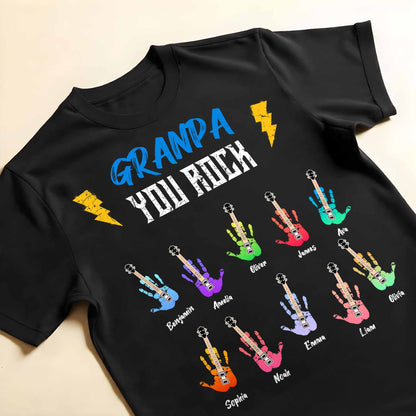 Grandpa You Rock - Personalized Custom Unisex T-shirt, Hoodie - GRP021_BBAS