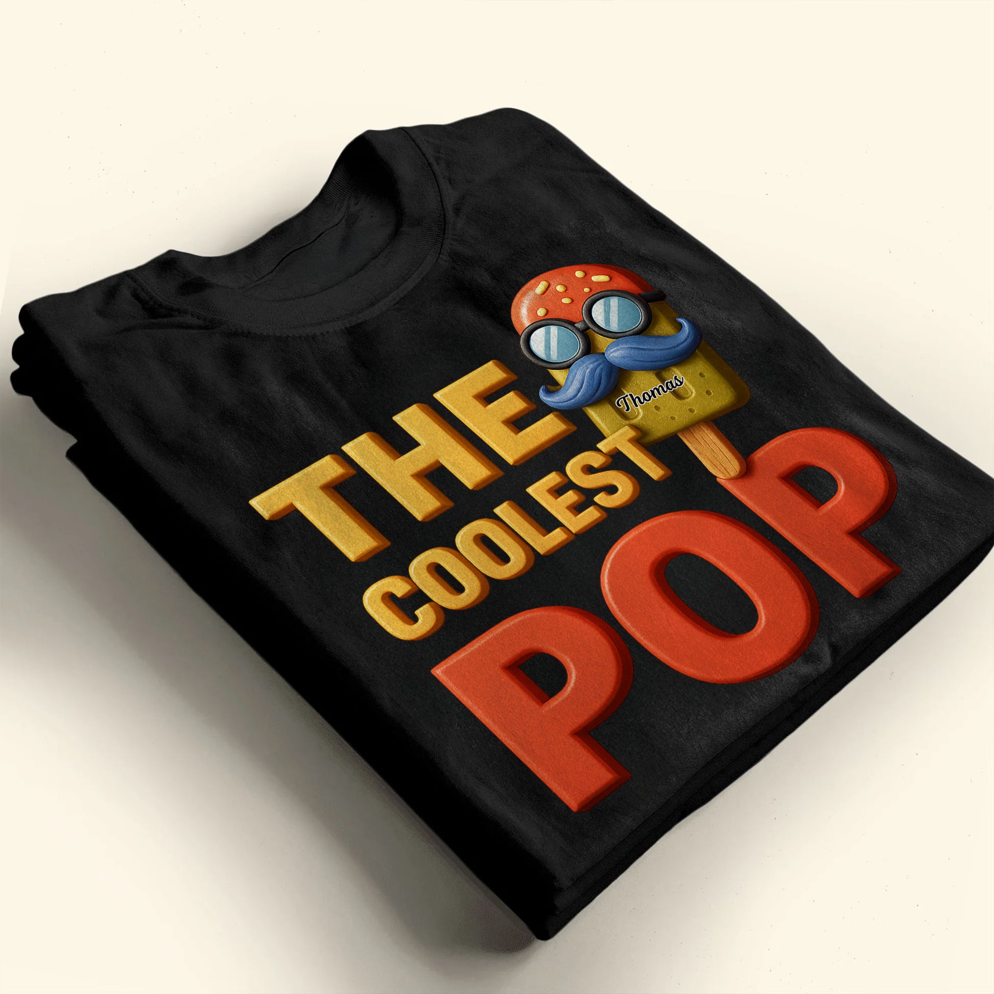 The Coolest Pop, Popsicle With Glasses And Mustache
