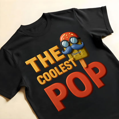The Coolest Pop, Popsicle With Glasses And Mustache