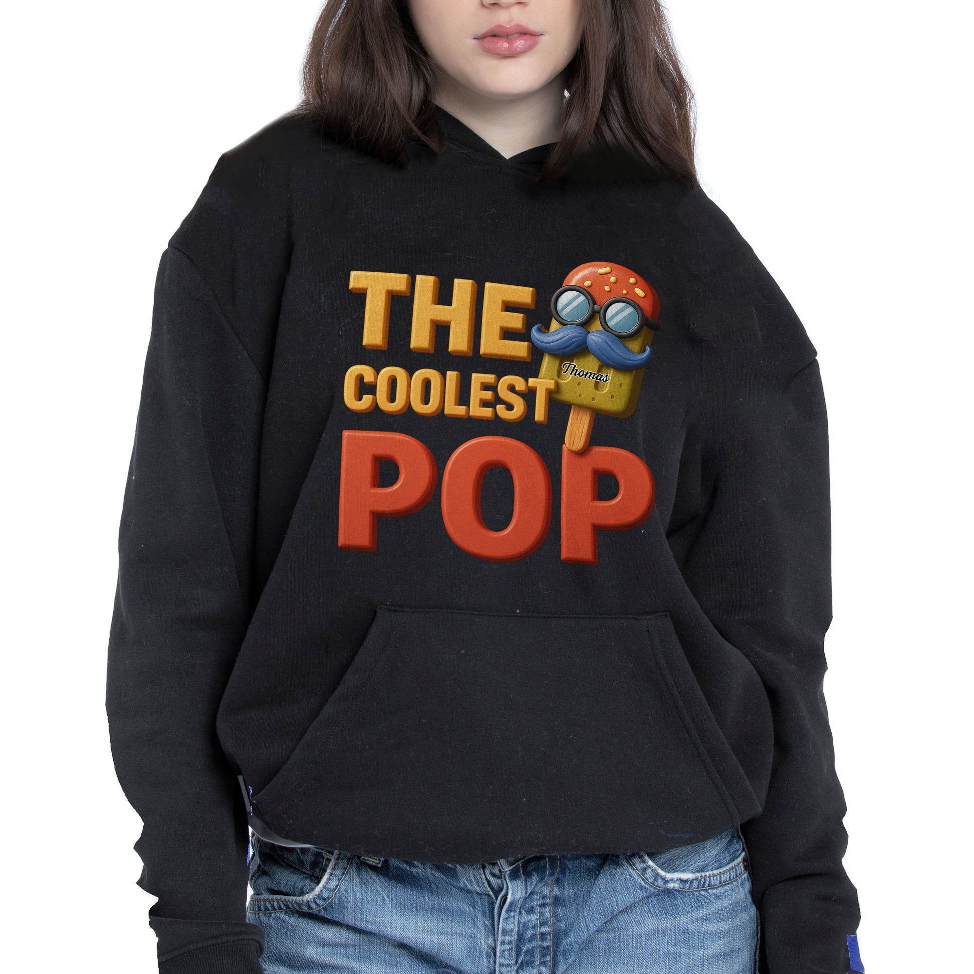 The Coolest Pop, Popsicle With Glasses And Mustache