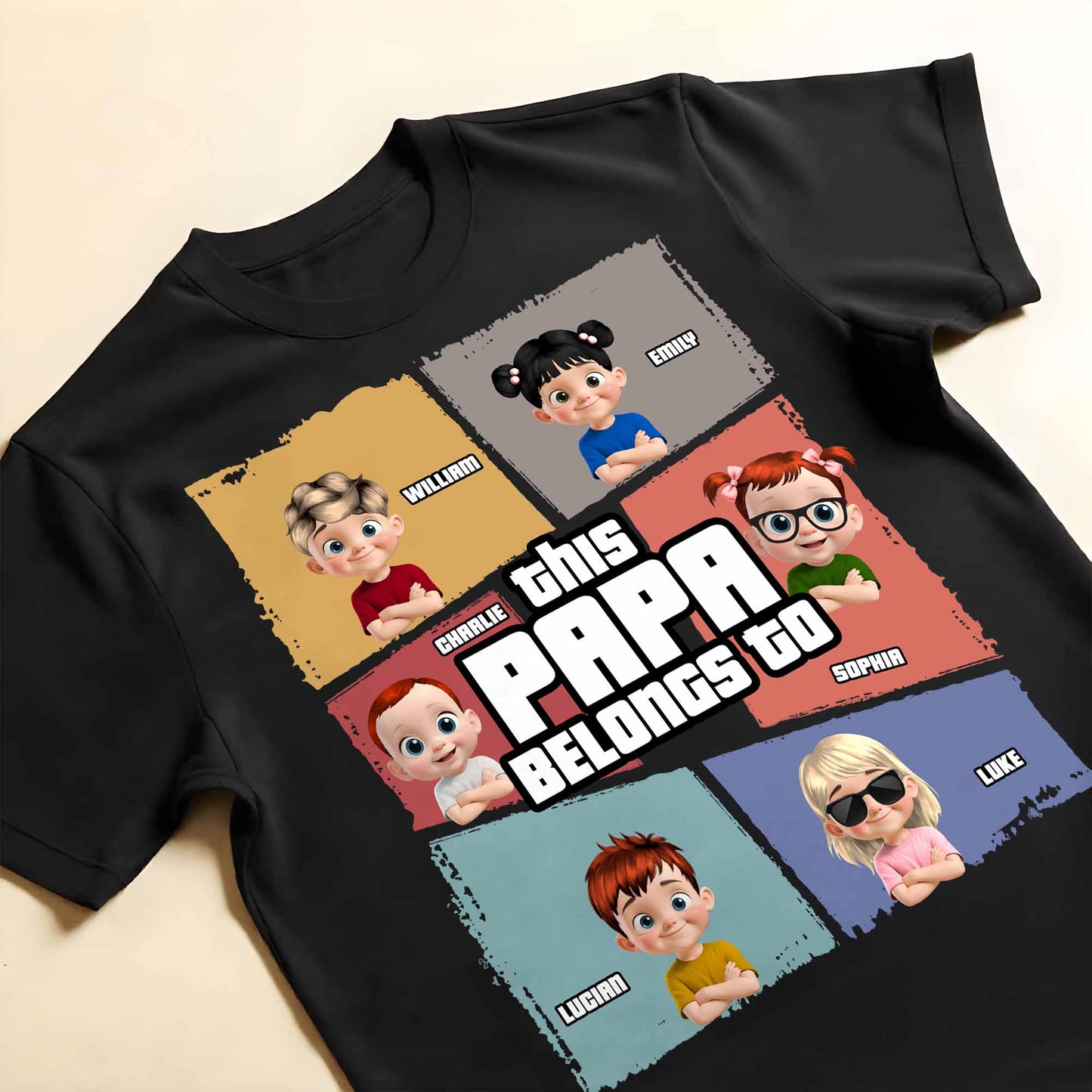 This Papa Belongs To, Cartoon Children