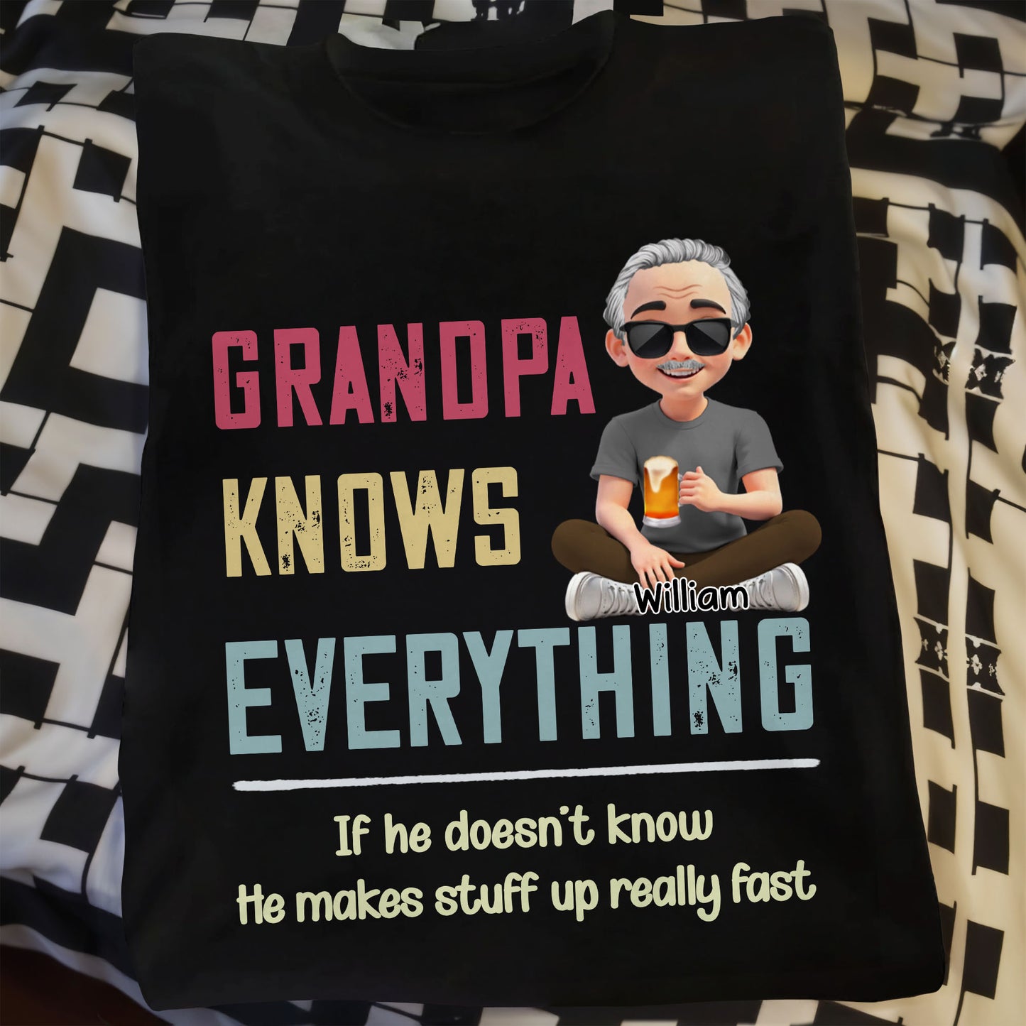 Grandpa Knows Everything, Beer and Smiling Grandpa