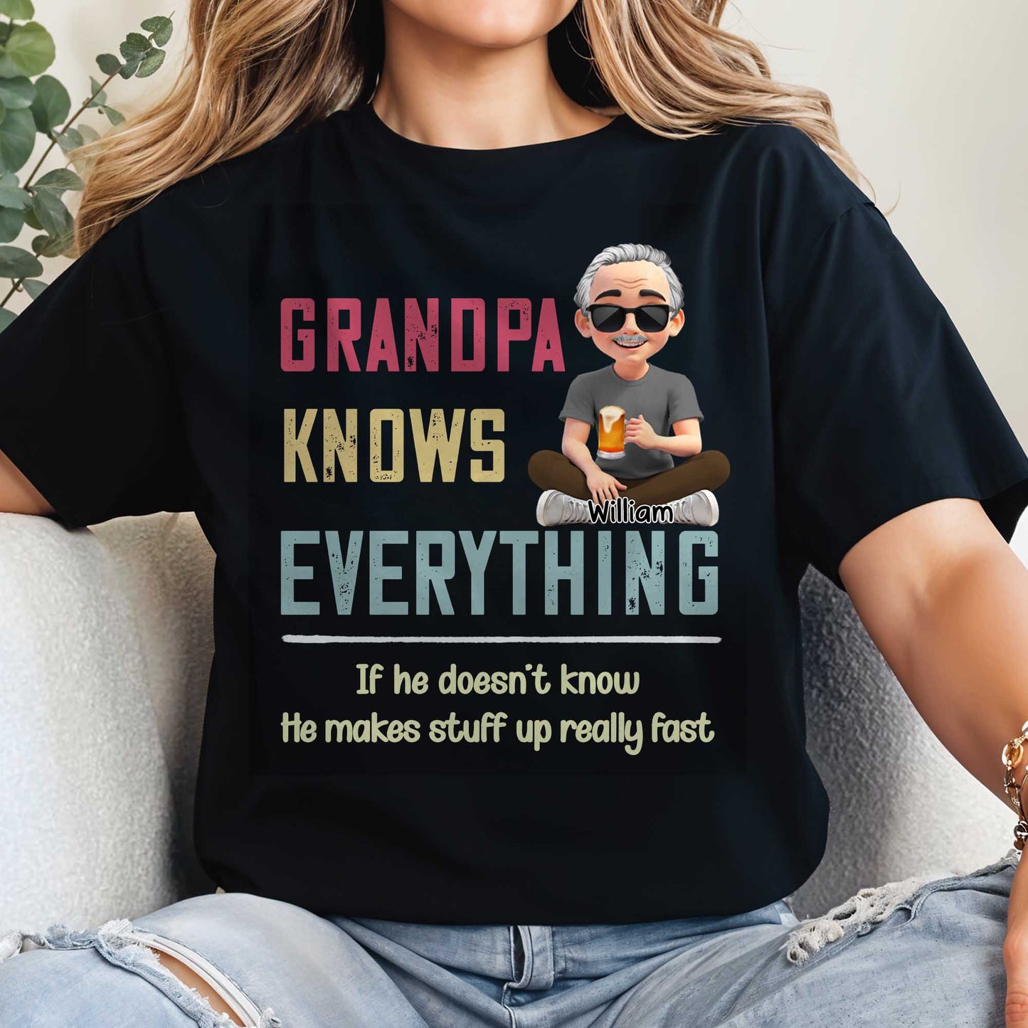 Grandpa Knows Everything, Beer and Smiling Grandpa