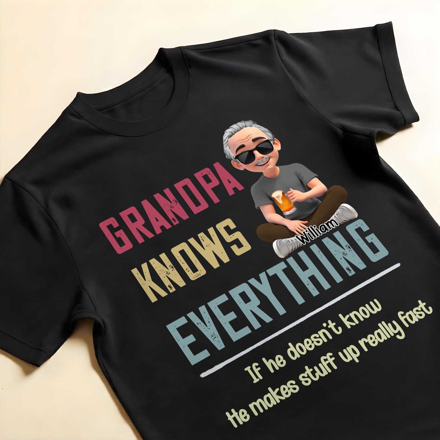 Grandpa Knows Everything, Beer and Smiling Grandpa