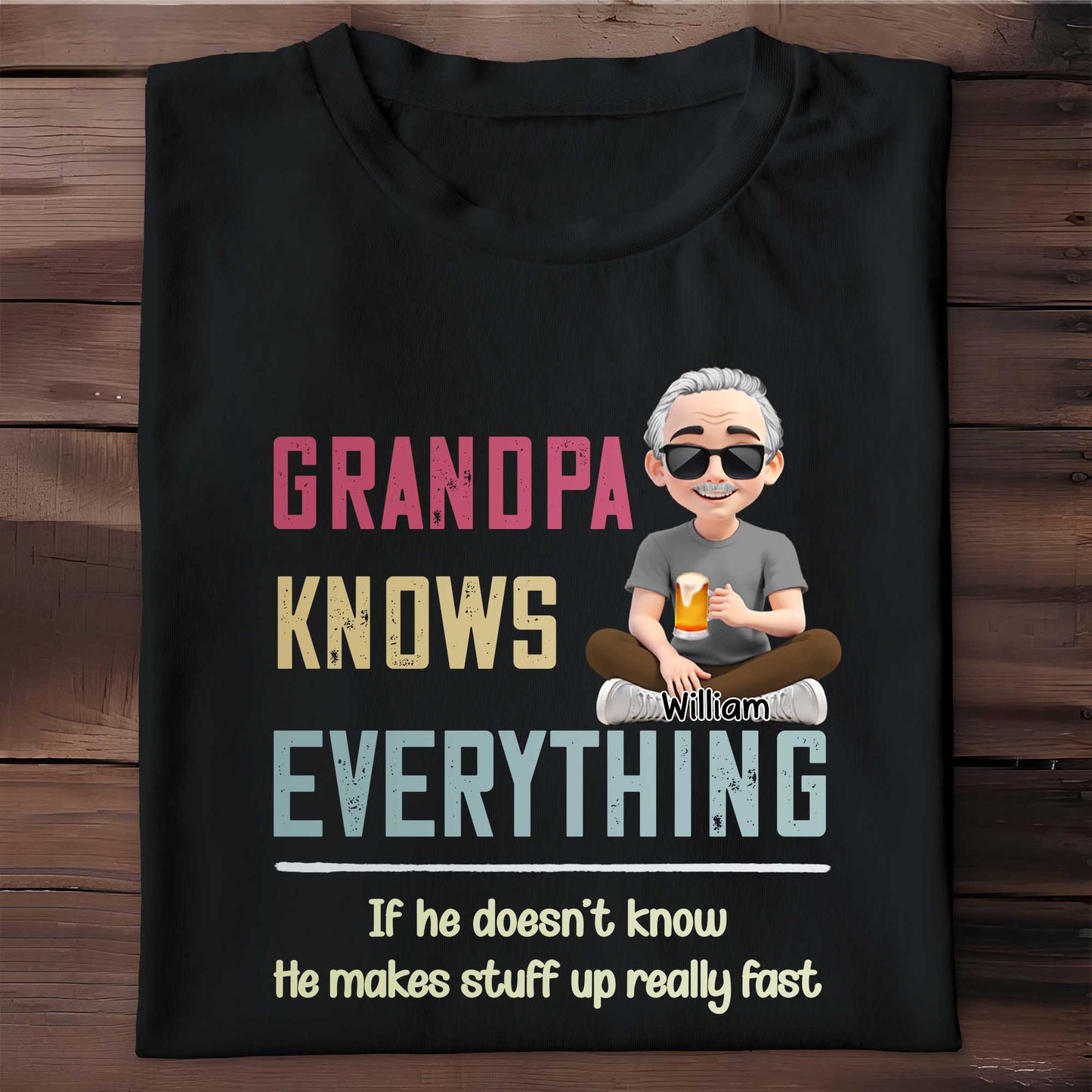 Grandpa Knows Everything, Beer and Smiling Grandpa