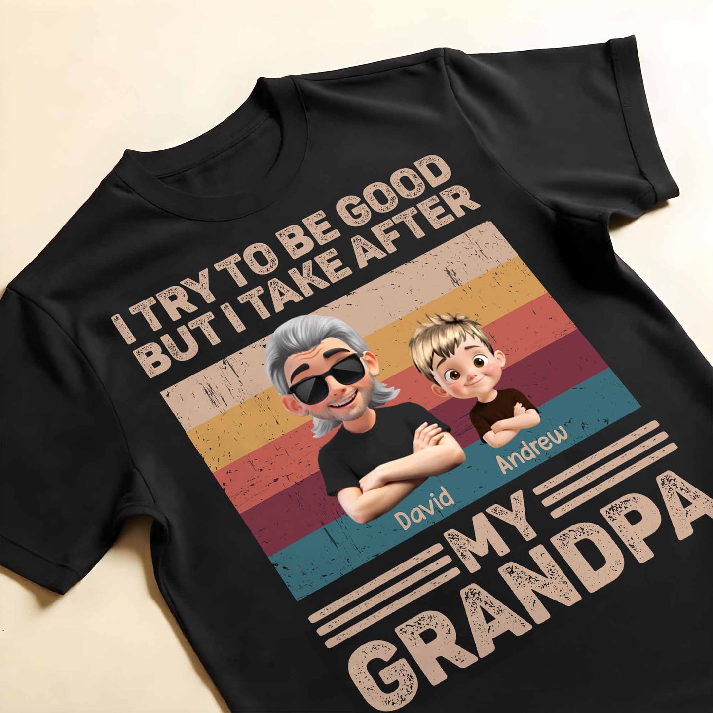 I Try To Be Good But I Take After My Grandpa, Grandfather and Grandson