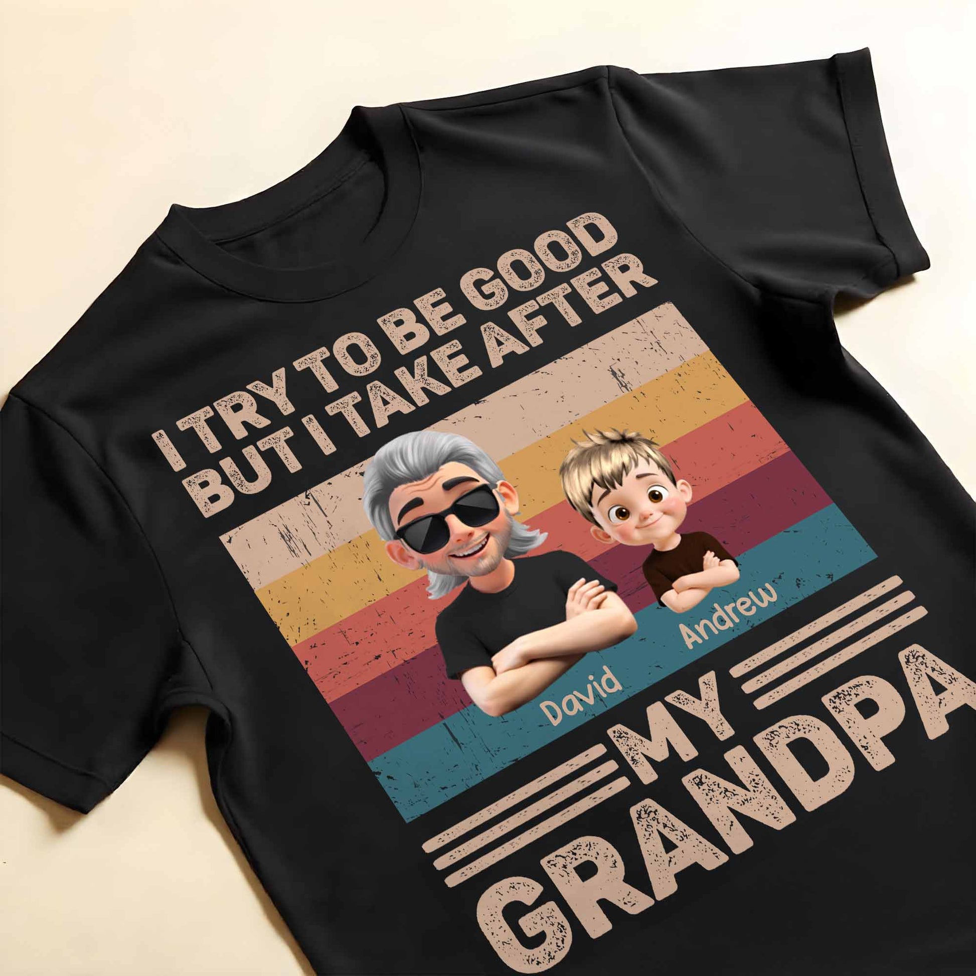 I Try To Be Good But I Take After My Grandpa, Grandfather and Grandson
