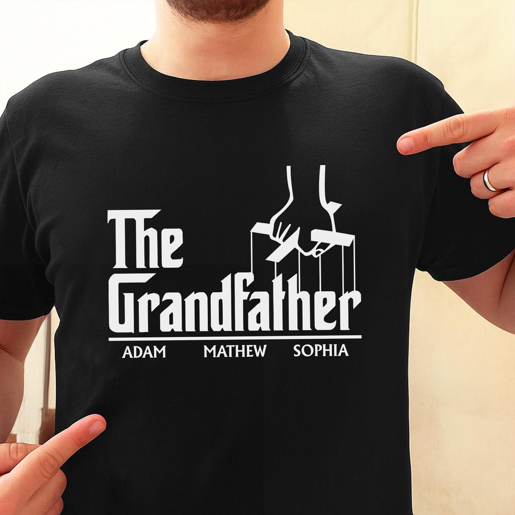 The Grandfather Puppet Strings Design