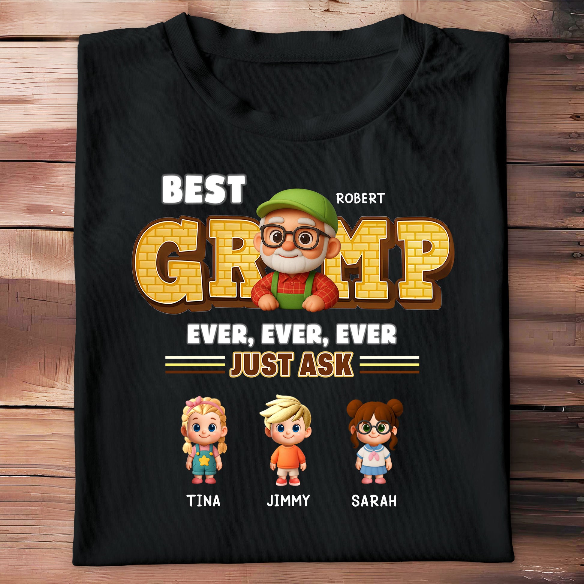 Best Gramp Ever, Ever, Ever Just Ask, Cartoon Characters