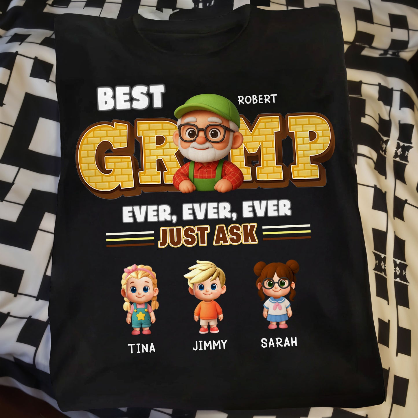 Best Gramp Ever, Ever, Ever Just Ask, Cartoon Characters